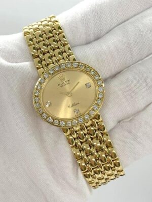Rolex Cellini Manual Wind Diamond Index Bezel