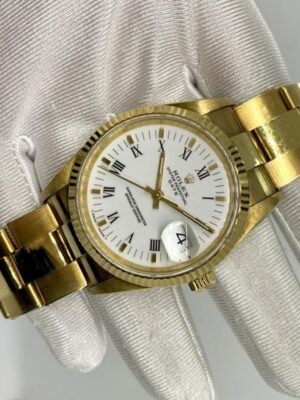 Rolex Date 15238 18K Yellow Gold Watch Only 34mm